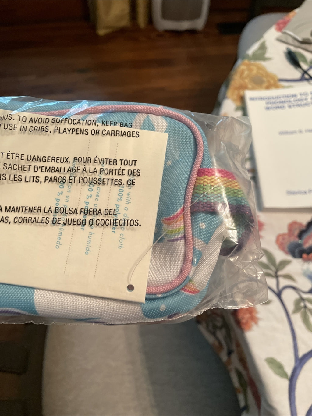 School Disney Pottery barn kids Rainbow UNICORN pencil CASE holiday gift heart .