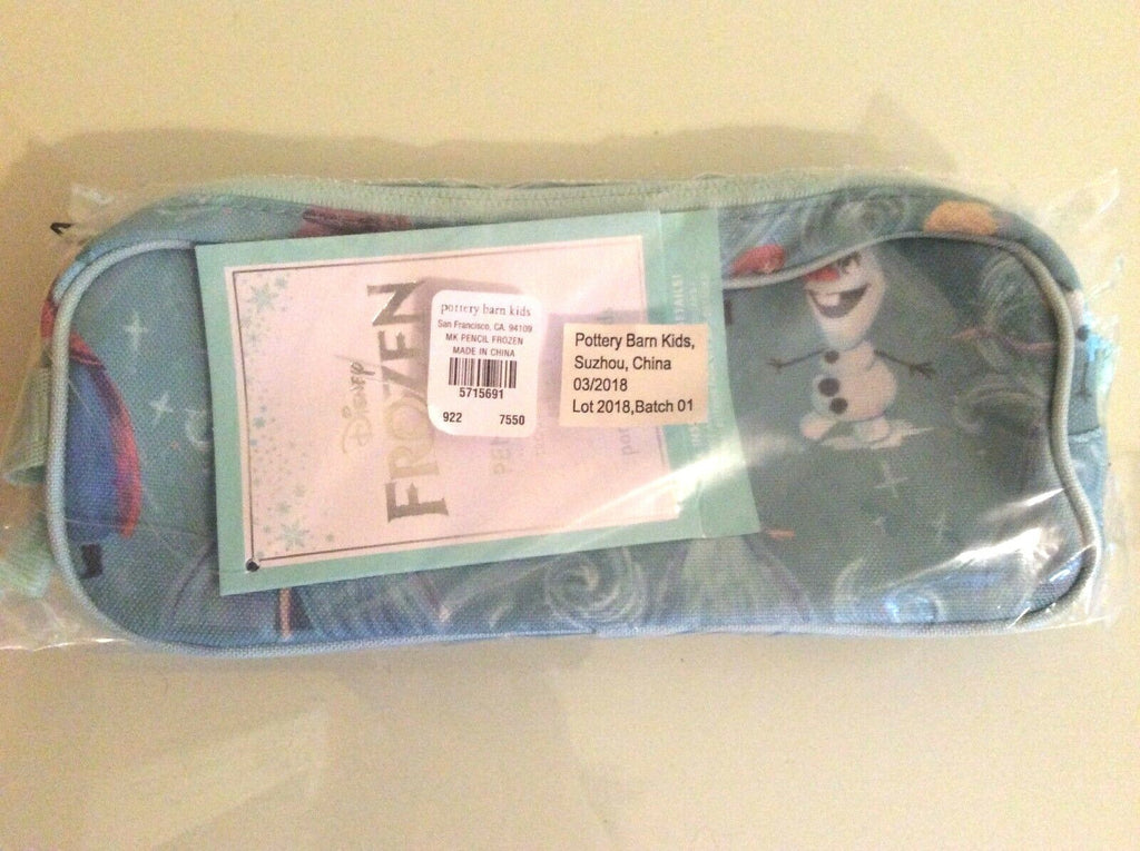 Pottery Barn School Frozen Elsa Olaf PENCIL CASE bag girl disney princess .