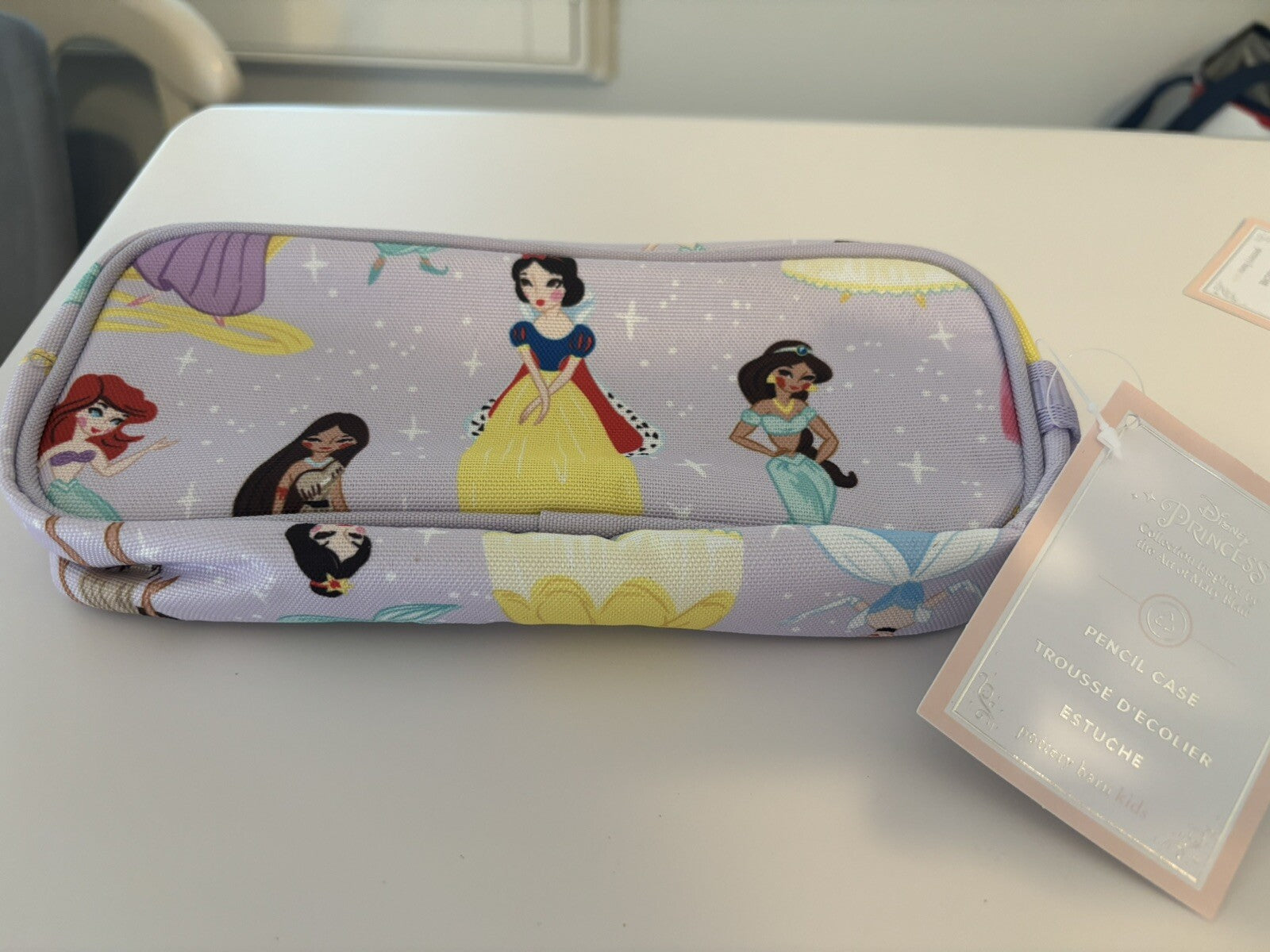 Pottery Barn School DISNEY Princess Cinderella Belle Castle Case+ Unicorn bag