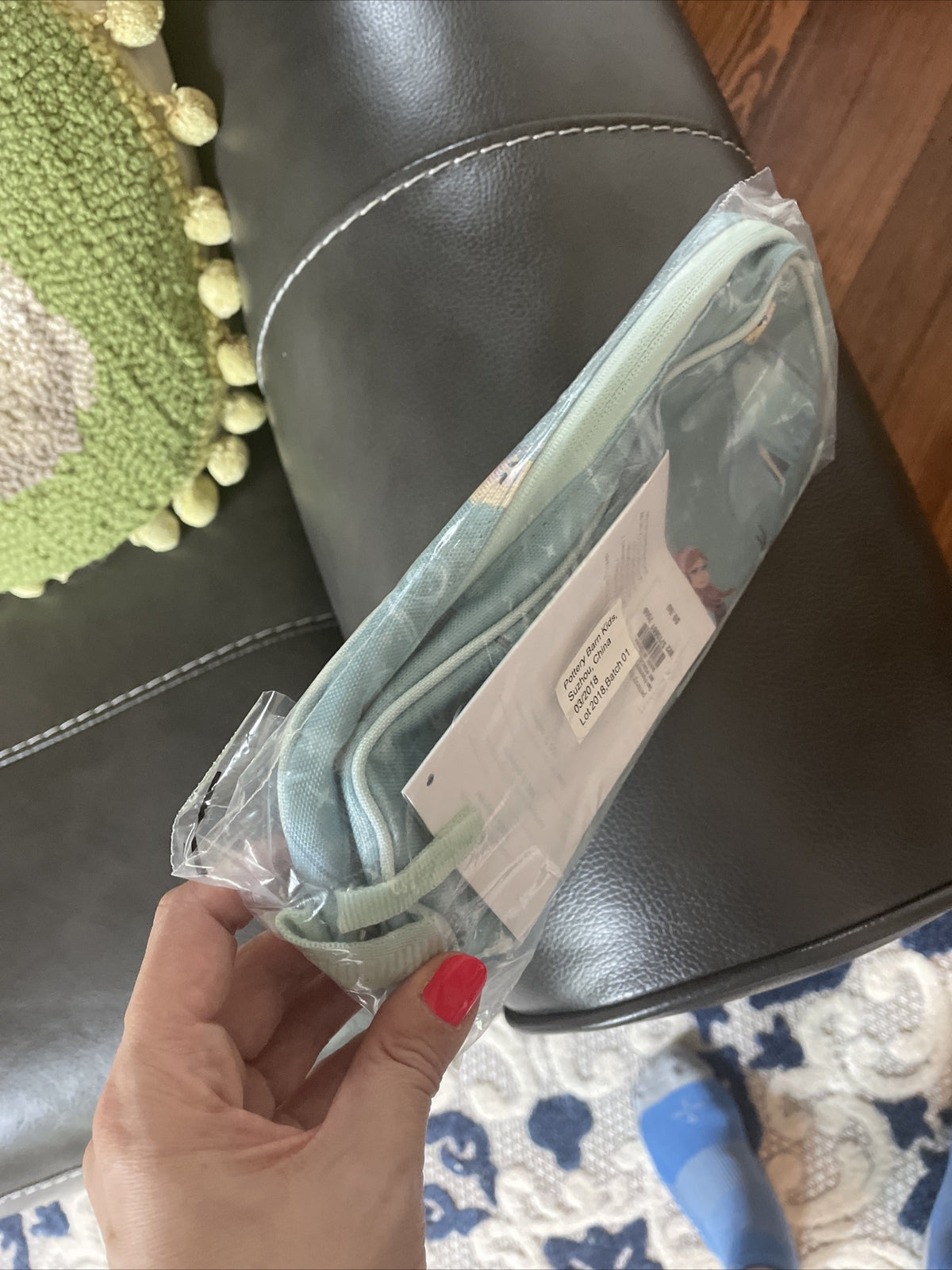 Pottery Barn School Frozen Elsa Olaf PENCIL CASE bag girl disney princess .