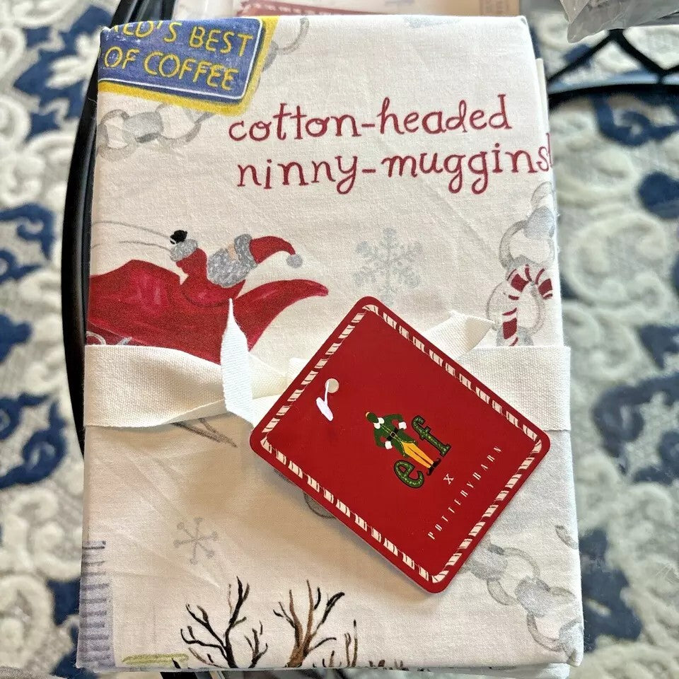 pottery barn Holiday Pillowcase ELF Santa Christmas National Lampoon Gift?SET 2a