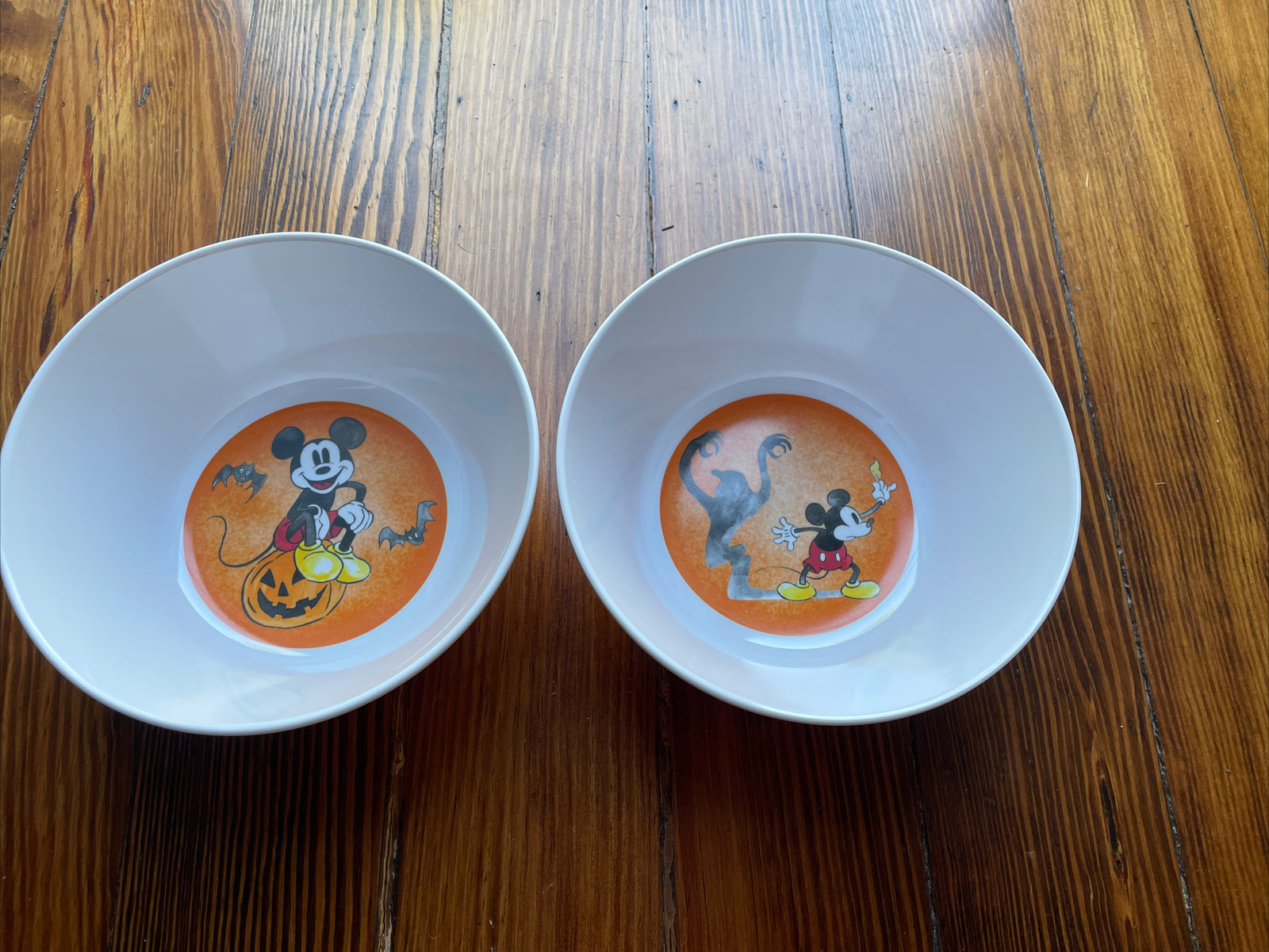 Disney Pottery Barn Mickey Mouse holiday Bowl Halloween party school kid SET 4 ]