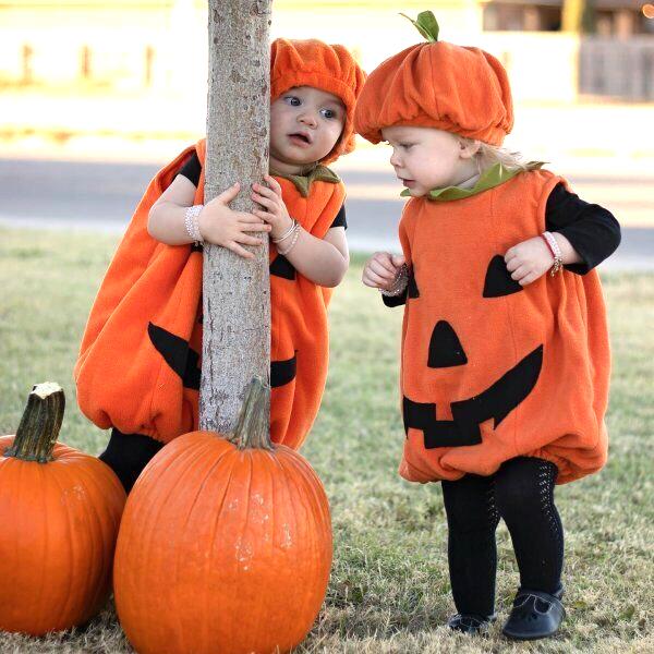 Disney Pottery Barn 3-6  Month Pumpkon costume Set baby infant Halloween party -