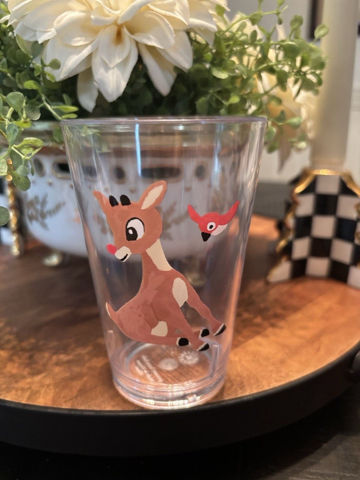 Disney Pottery Barn Rudolph Santa Christmas holiday party gift kid Deer SET 4