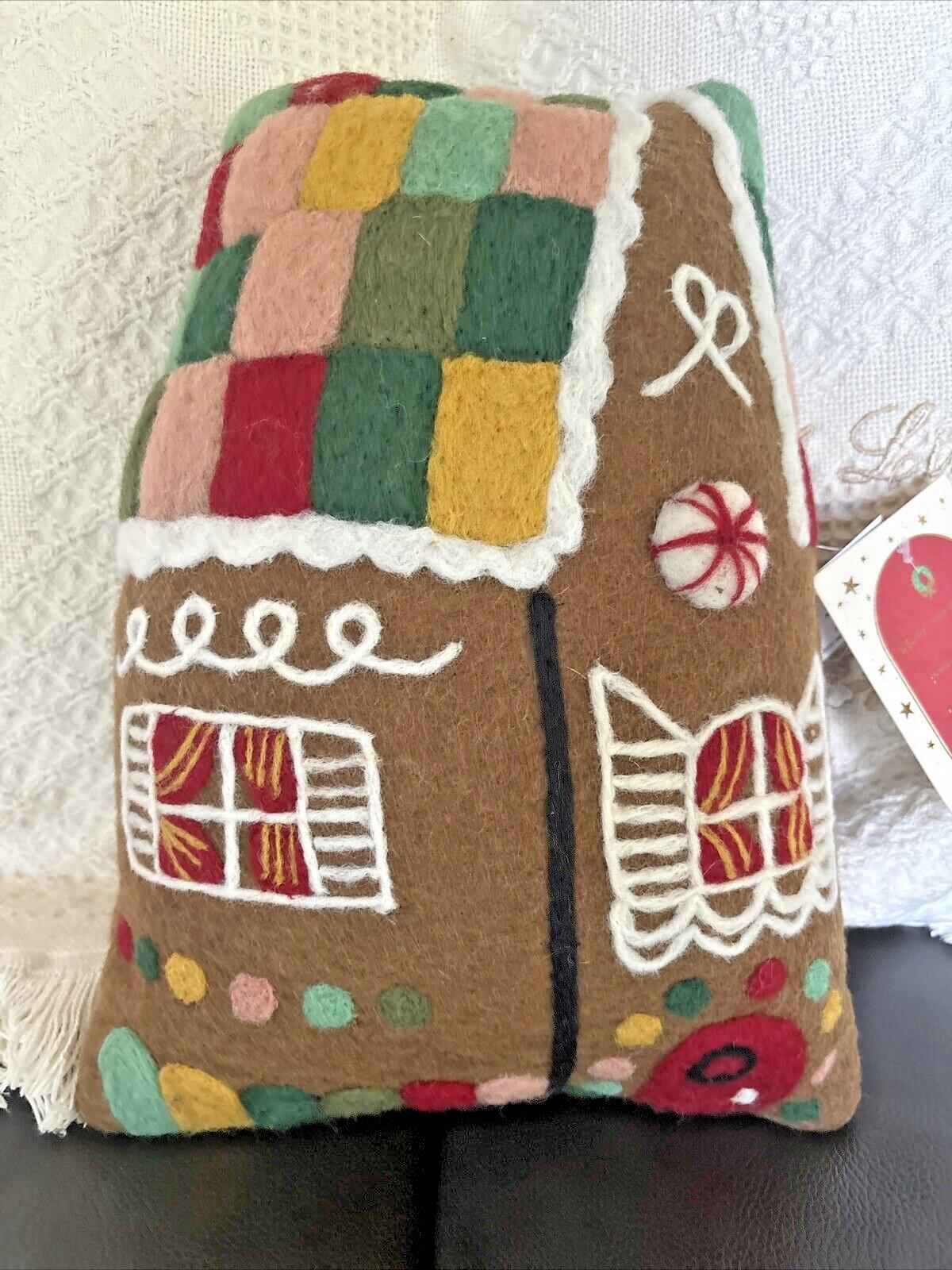 Pottery Barn Gingerbread Disney Christmas Holiday pillow gift set party SET 2 ??