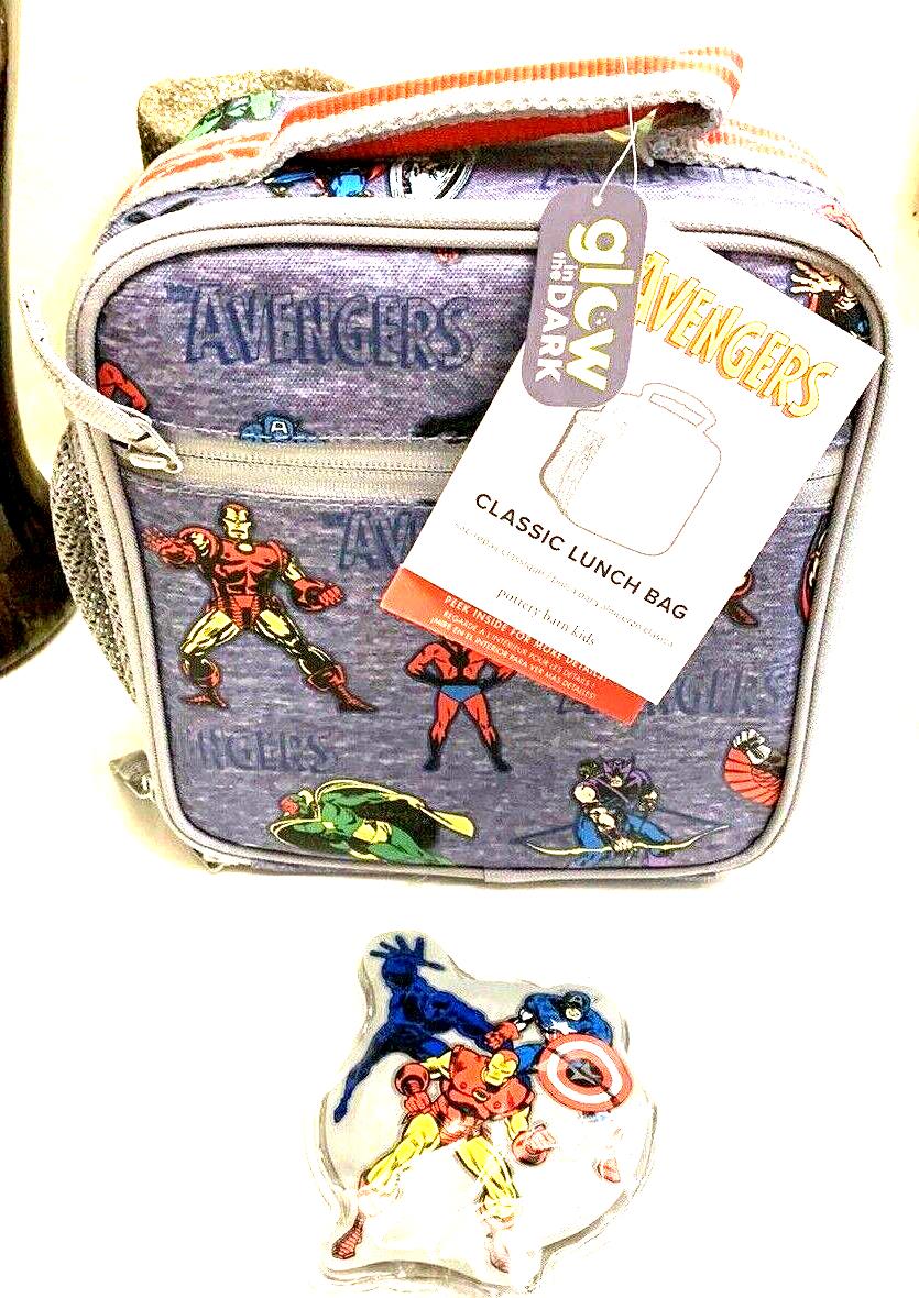 school Pottery Barn LUNCH BOX BAG Marvel avengers superhero disney gift flash ,