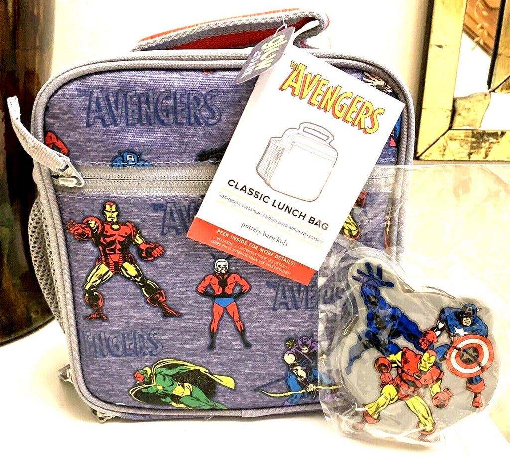 school Pottery Barn LUNCH BOX BAG Marvel avengers superhero disney gift flash ,