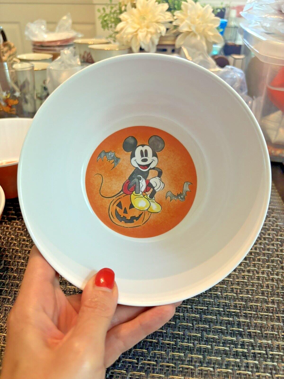 Disney Pottery Barn Mickey Mouse holiday Bowl Halloween party school kid SET 4 ]
