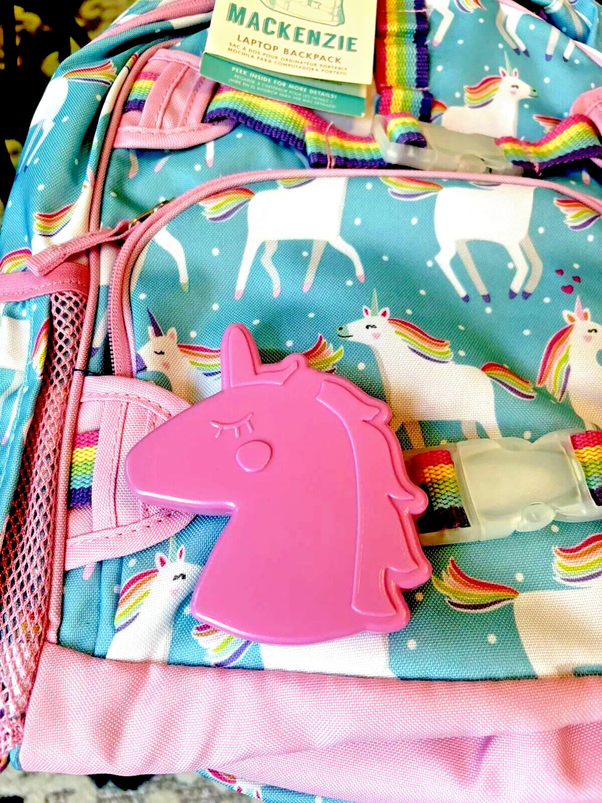 Pottery Barn school Disney LG BACKPACK Rainbow Unicorn Girl Travel Bag ??Heart n