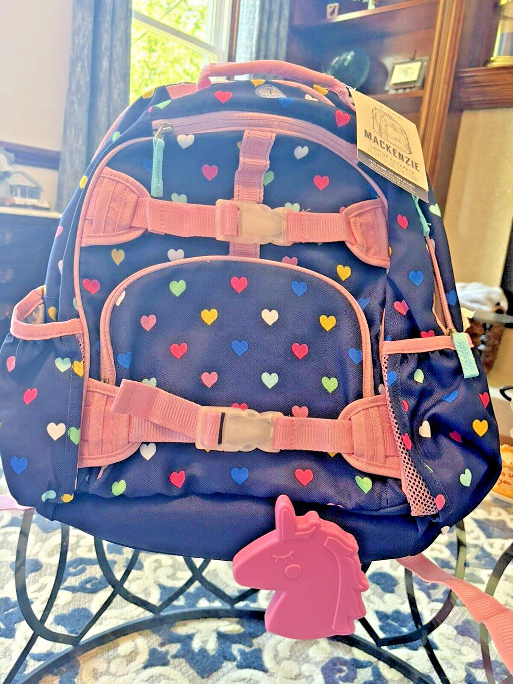 School Pottery Barn kids Disney BACKPACK travel bag+Water +Lunch BOX+Unicorn [