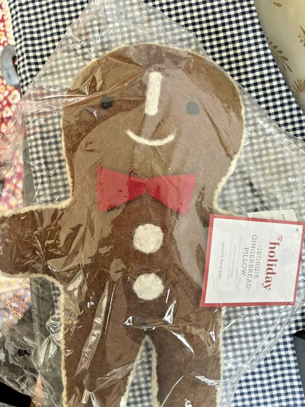 Pottery Barn Gingerbread Disney Christmas Holiday pillow gift set party SET 2 ??