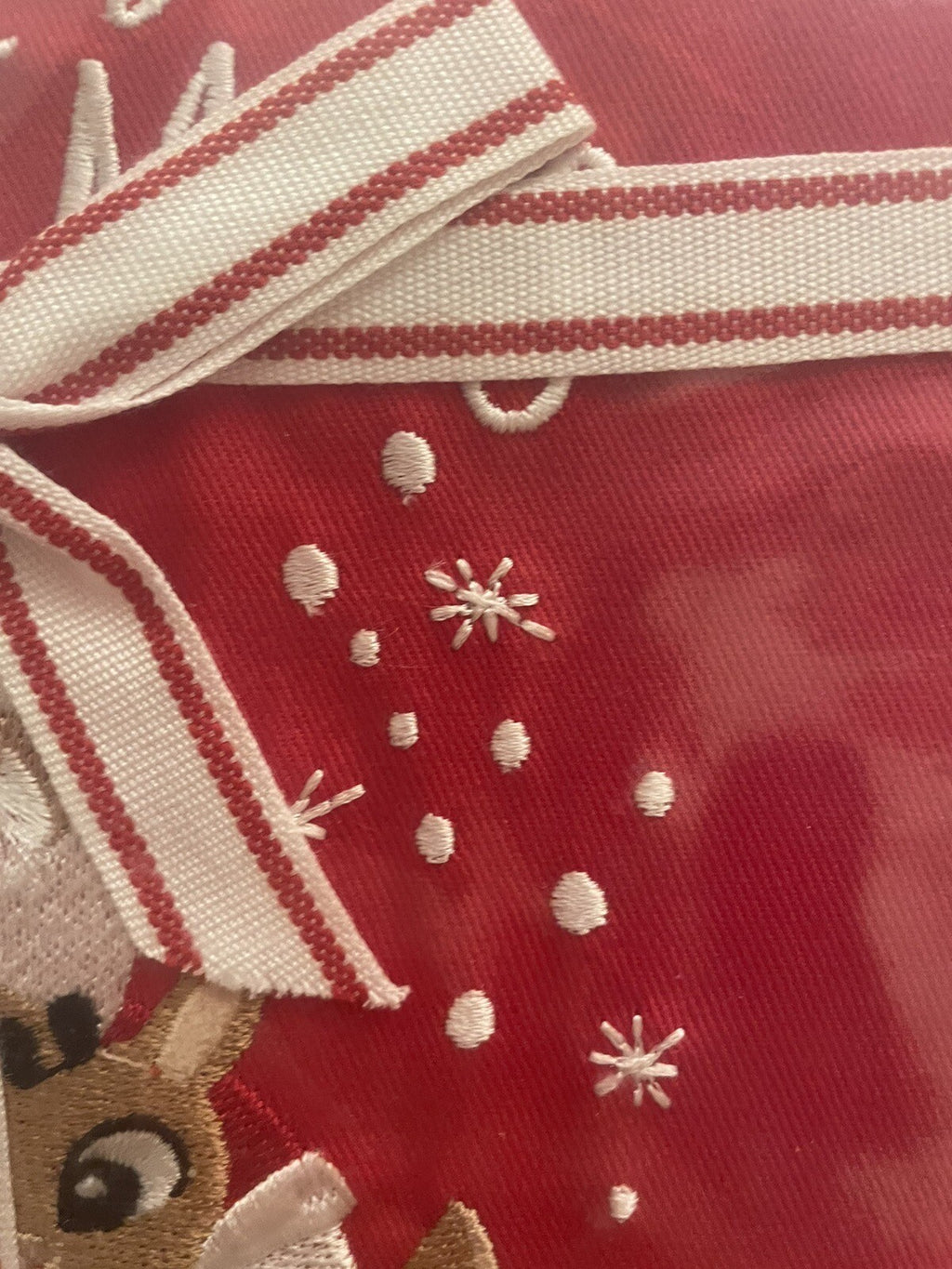 Pottery Barn holiday Christmas ?? Santa Rudolph Disney party Table runner Gift