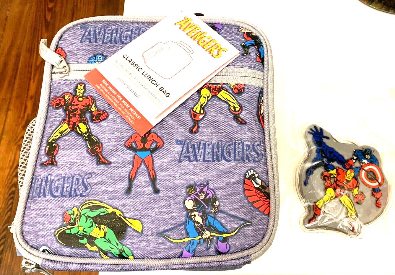 school Pottery Barn LUNCH BOX BAG Marvel avengers superhero disney gift flash ,