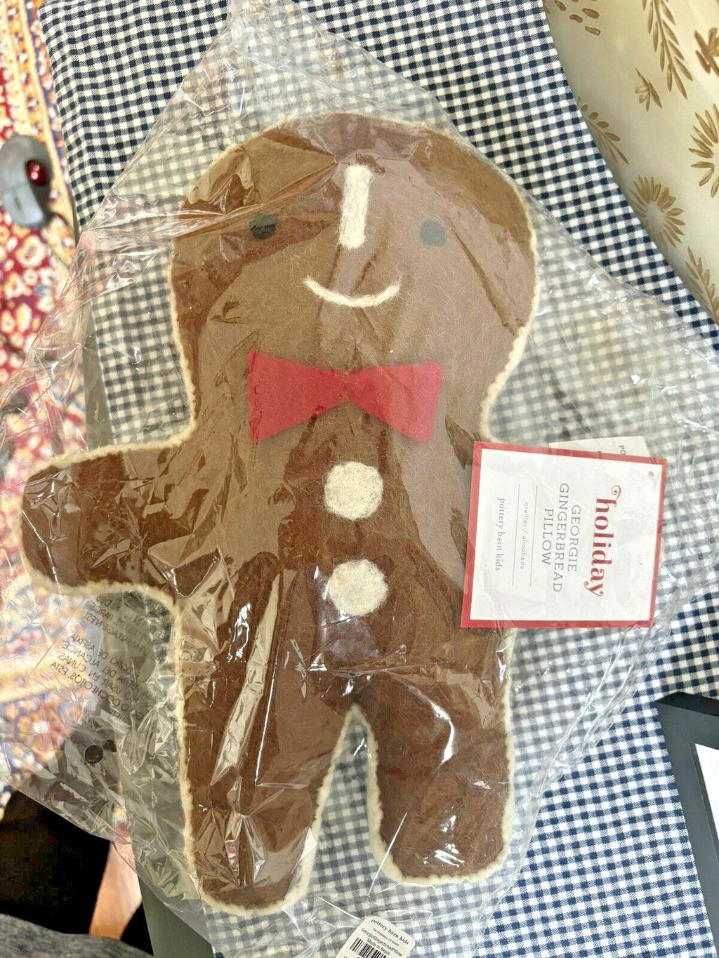 Pottery Barn Gingerbread Disney Christmas Holiday pillow gift set party SET 2 ??