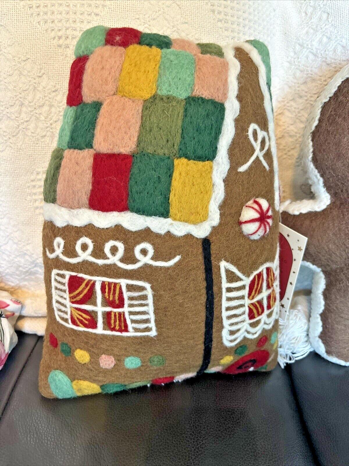 Pottery Barn Gingerbread Disney Christmas Holiday pillow gift set party SET 2 ??