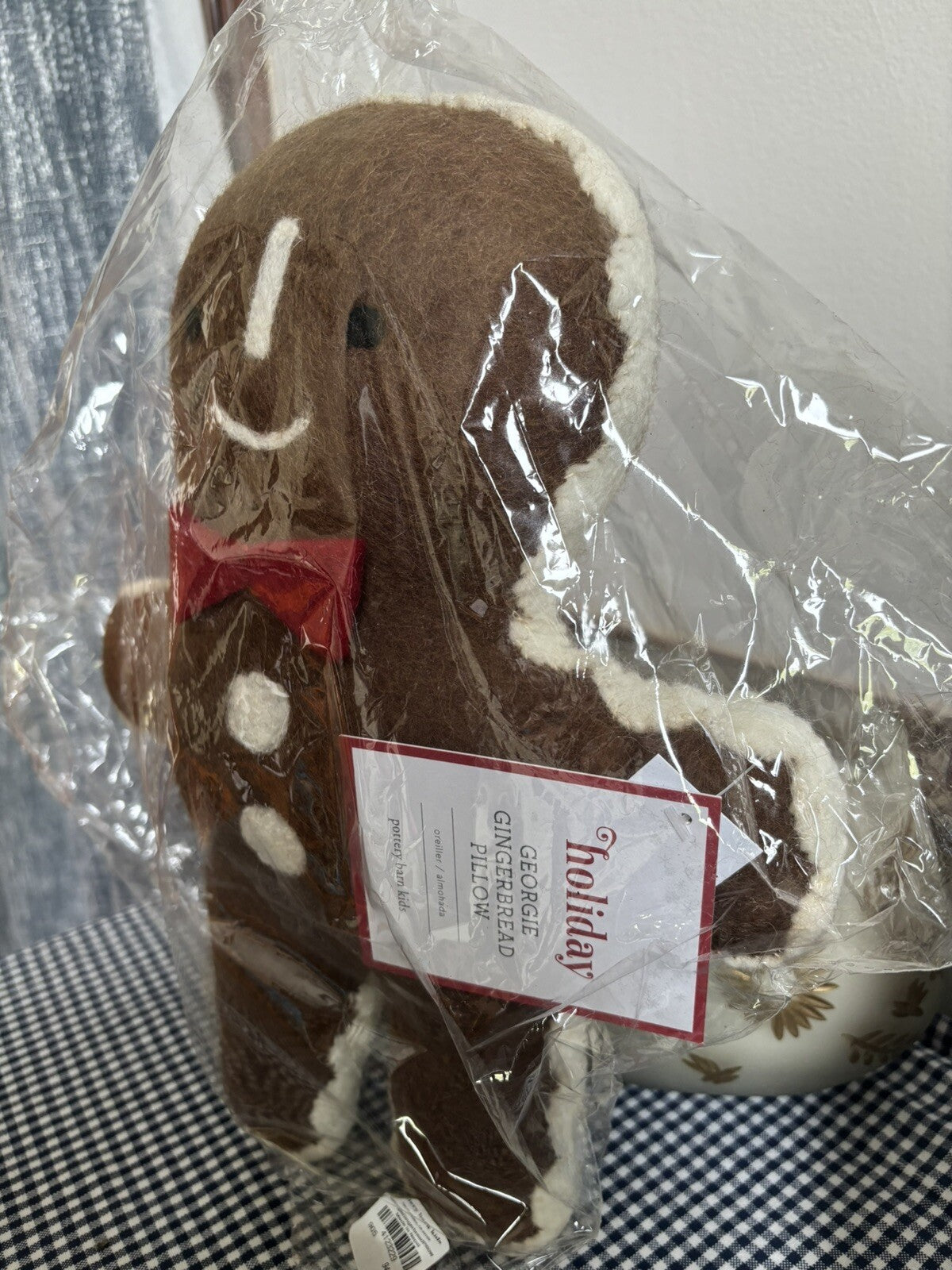Pottery Barn Gingerbread Disney Christmas Holiday pillow gift set party SET 2 ??