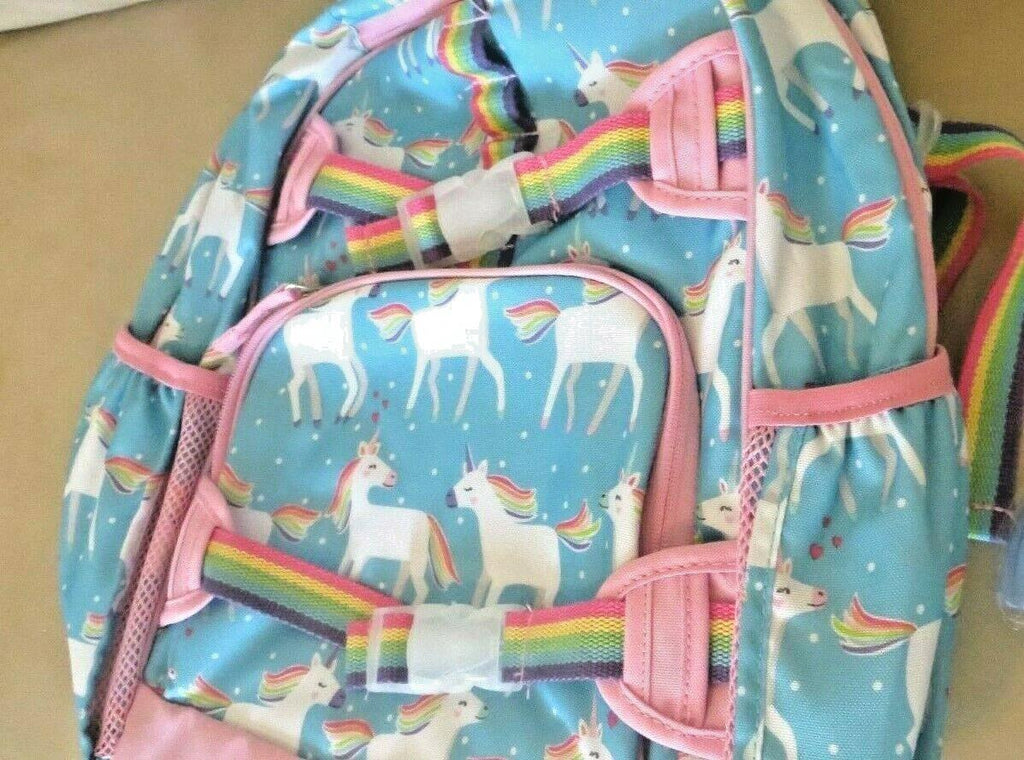 Pottery Barn school Disney LG BACKPACK Rainbow Unicorn Girl Travel Bag ??Heart n