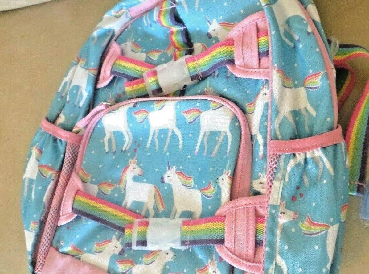 Pottery Barn school Disney LG BACKPACK Rainbow Unicorn Girl Travel Bag ??Heart n