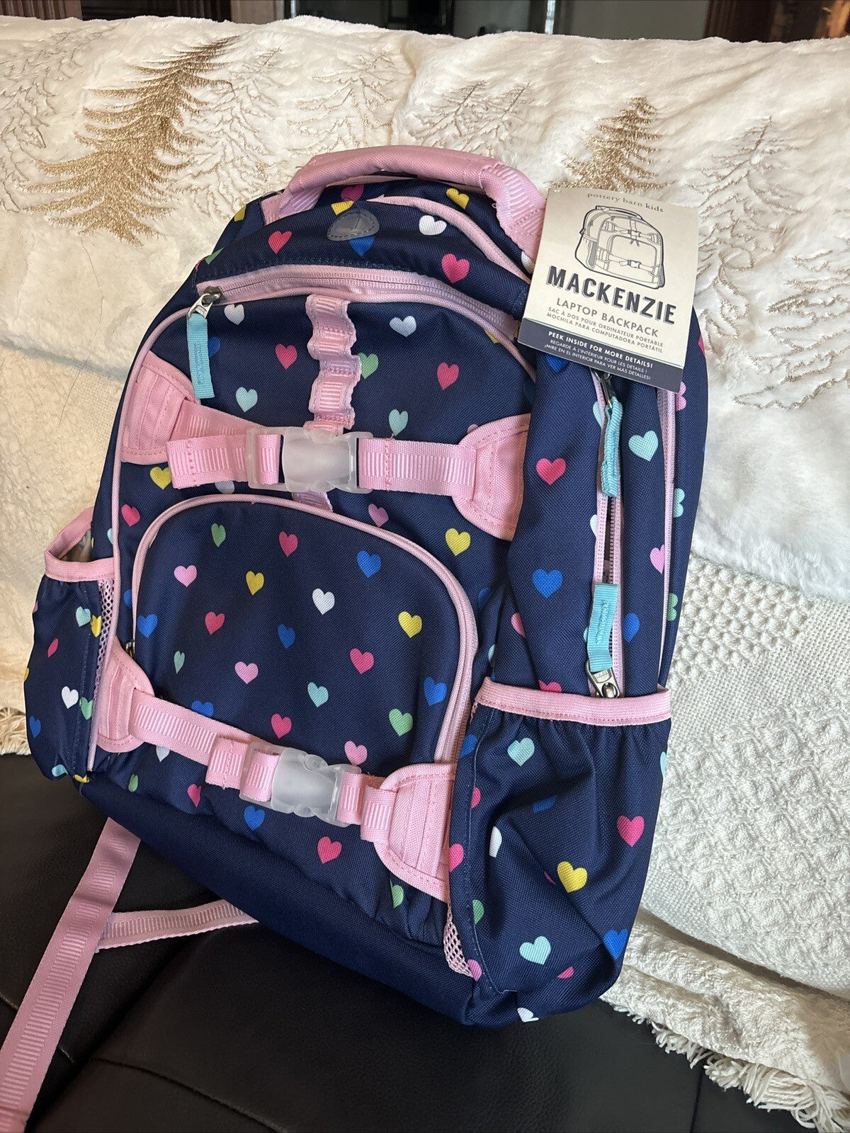School Pottery Barn kids Disney BACKPACK travel bag+Water +Lunch BOX+Unicorn [