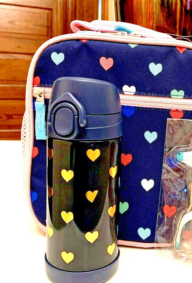 School Pottery Barn kids Disney BACKPACK travel bag+Water +Lunch BOX+Unicorn [