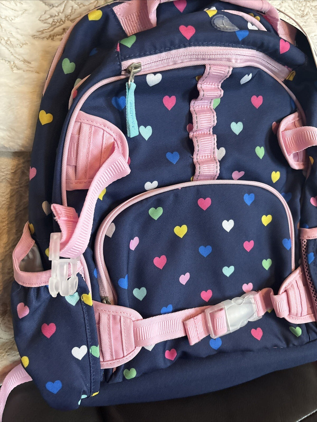 School Pottery Barn kids Disney BACKPACK travel bag+Water +Lunch BOX+Unicorn [
