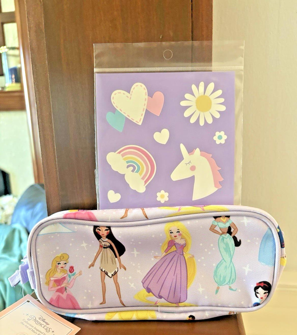 Pottery Barn school DISNEY Princess pencil bag Cinderella Belle Ariel pre k .