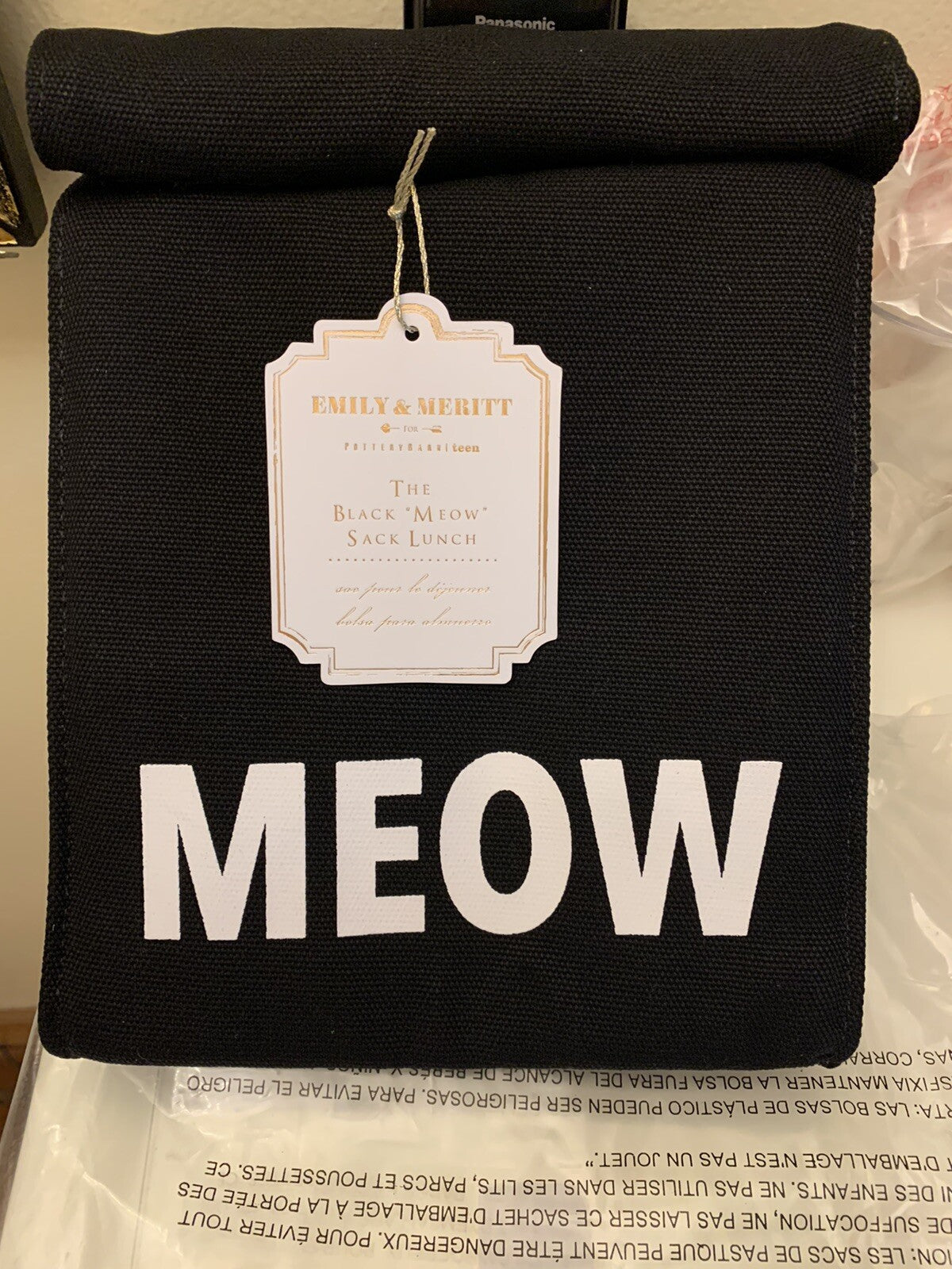 School pottery barn Disney Lunch bag Emily & Meritt Kitty cat teen gift party .