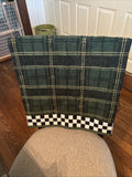 Mackenzie Child holiday hand towel plaid check Birthday gift mom Thanksgiving -