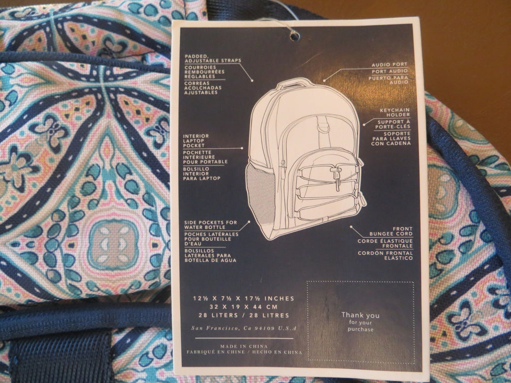 School Pottery Barn Disney LARGE Backpack holiday gift bag dorm teen girl .
