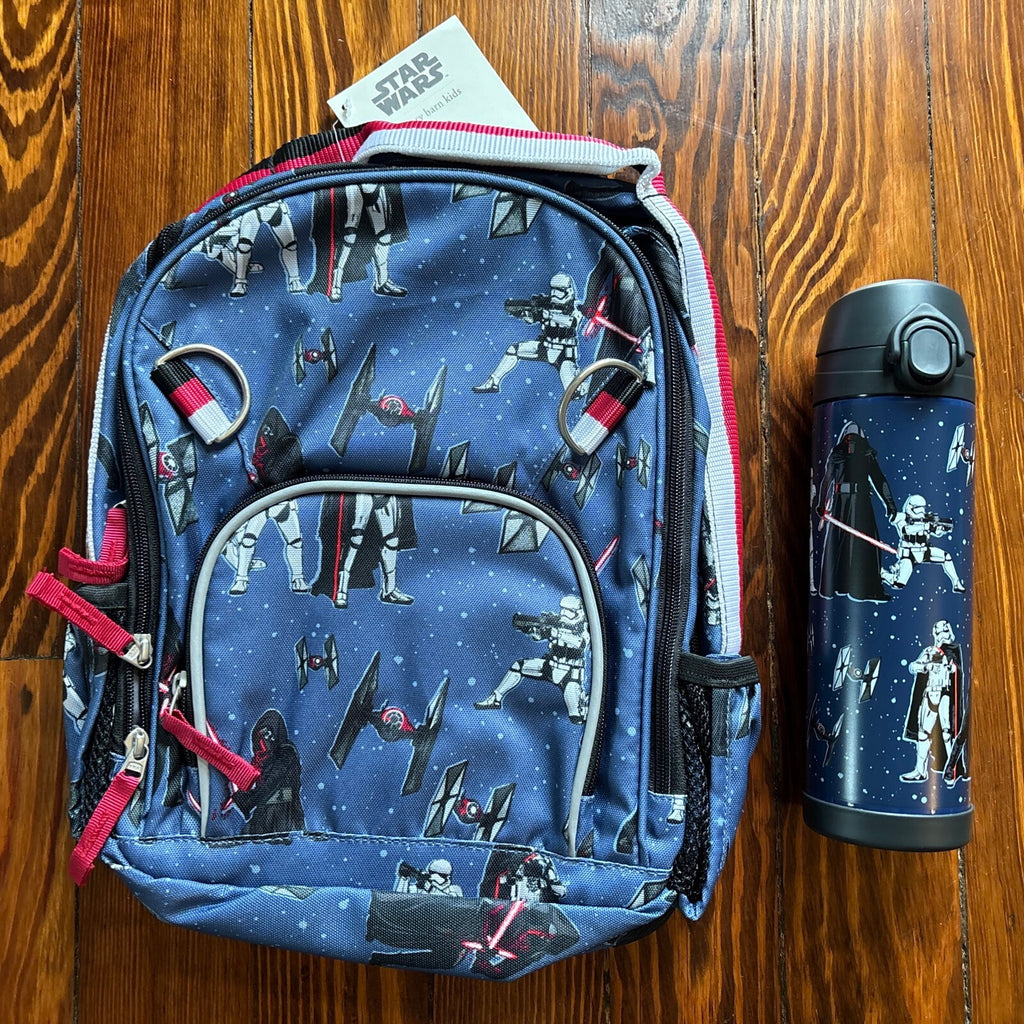 School Pottery Barn STAR WARS Mandalorian BACKPACK Water travel Bag ?? .