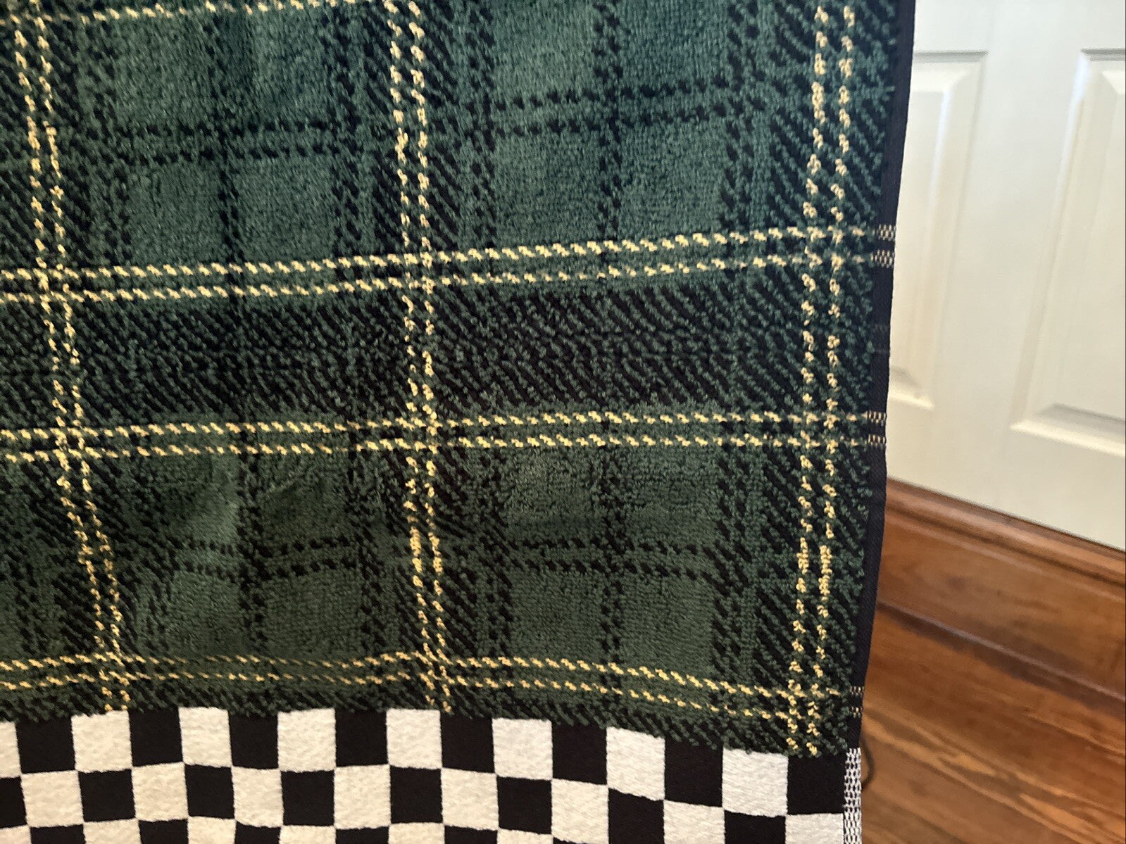 Mackenzie Child holiday hand towel plaid check Birthday gift mom Thanksgiving -