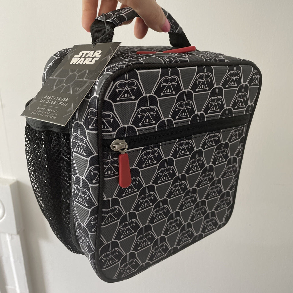Disney School Pottery Barn STAR WARS spaceship LUNCH BOX Bag Solo jedi  ?? .