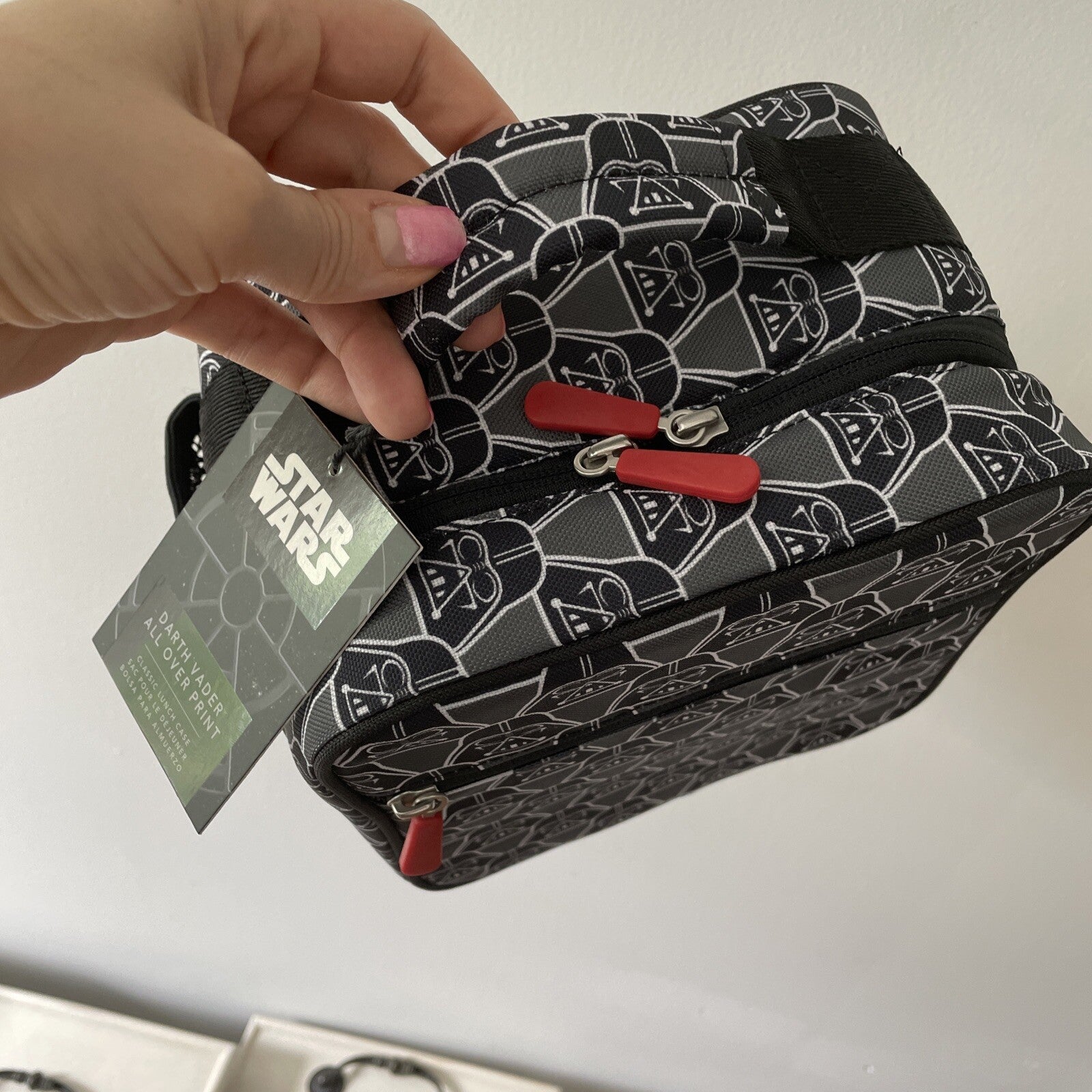 Disney School Pottery Barn STAR WARS spaceship LUNCH BOX Bag Solo jedi  ?? .