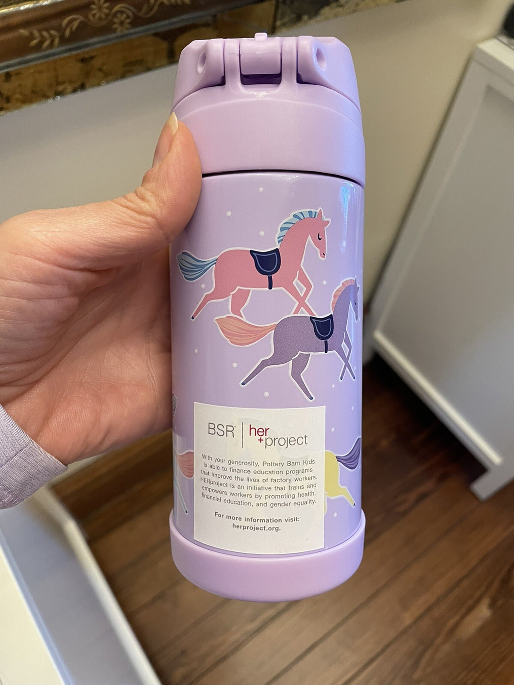 School Pottery Barn Disney horse unicorn WATER holiday girl pink pre k travel ]