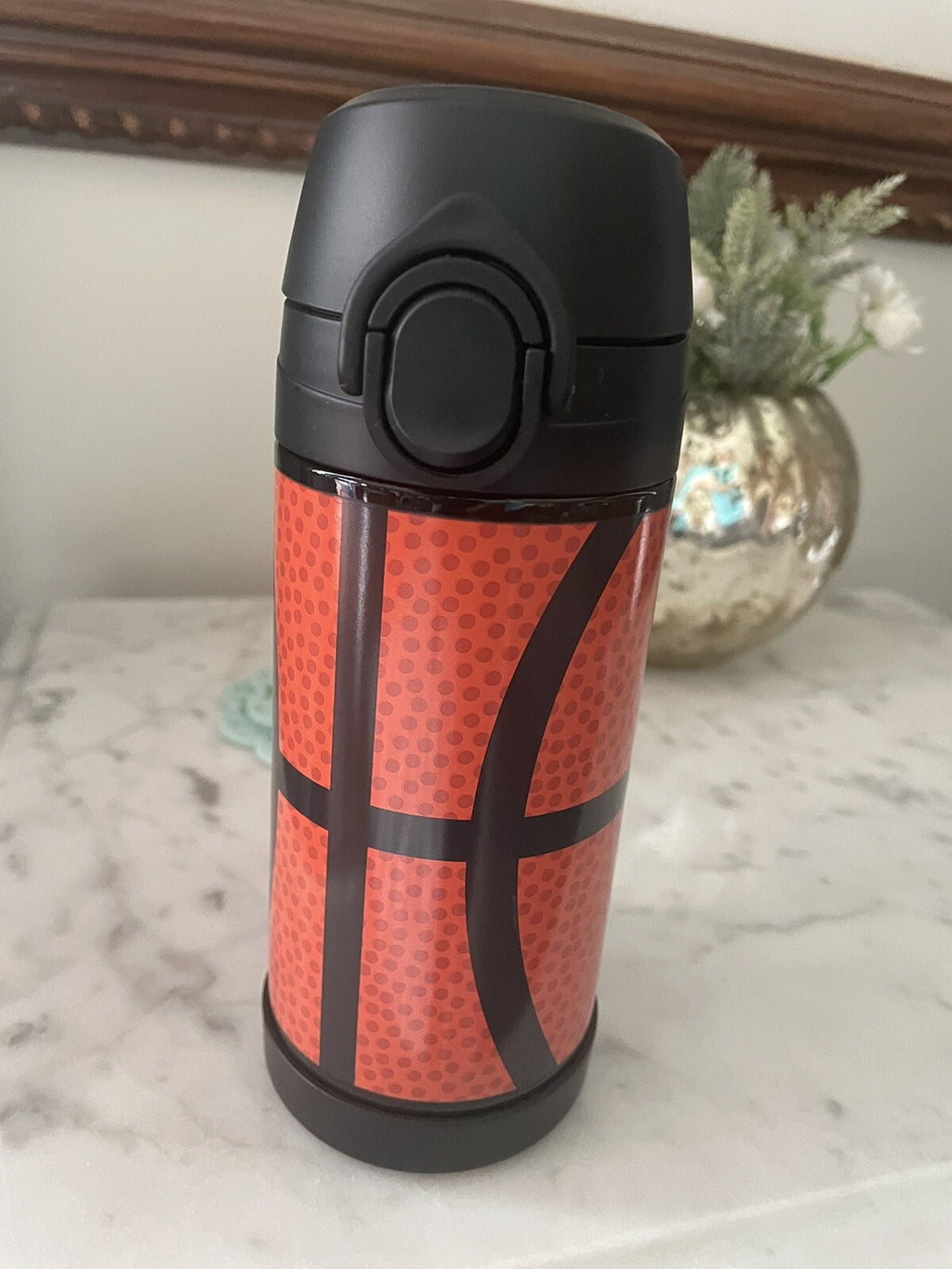 Pottery barn School NBA Basketball WATER BOTTLE sport birthday party gift boy .