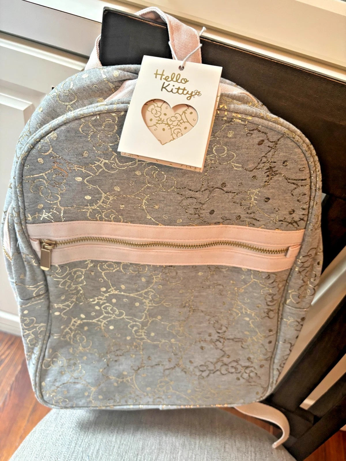 Pottery Barn School Disney Hello Kitty LARG BACKPACK + LUNCH WATER Travel bag .