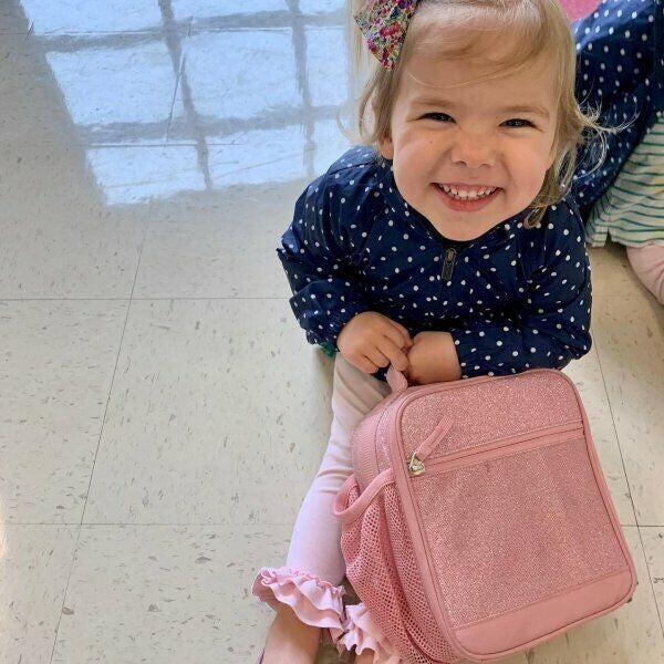 Pottery Barn school Disney LUNCH BOX bag Travel girl+Unicorn rainbow kid ??  [
