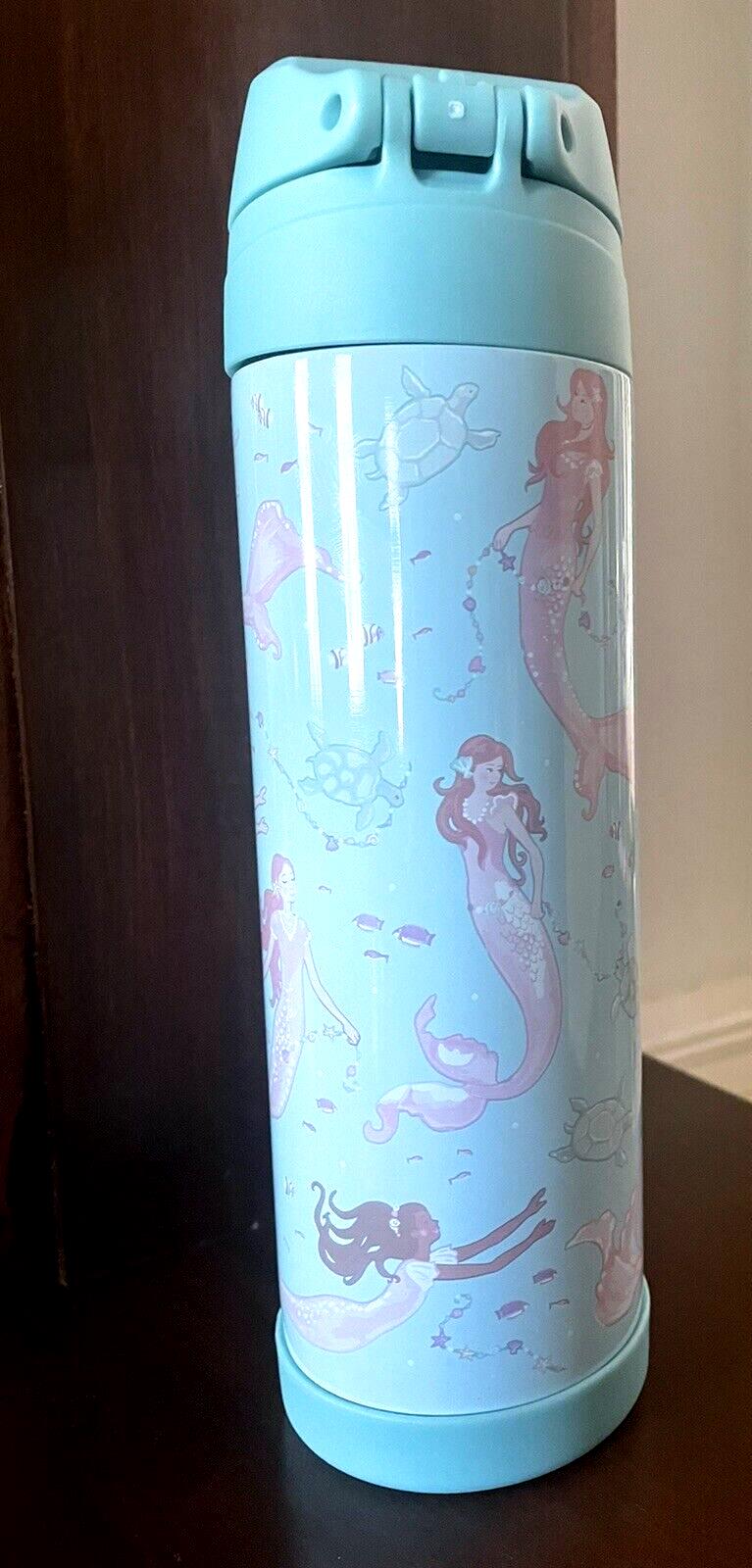 Pottery Barn School Disney holiday Mermaid Large WATER BOTTLE party Travel girl