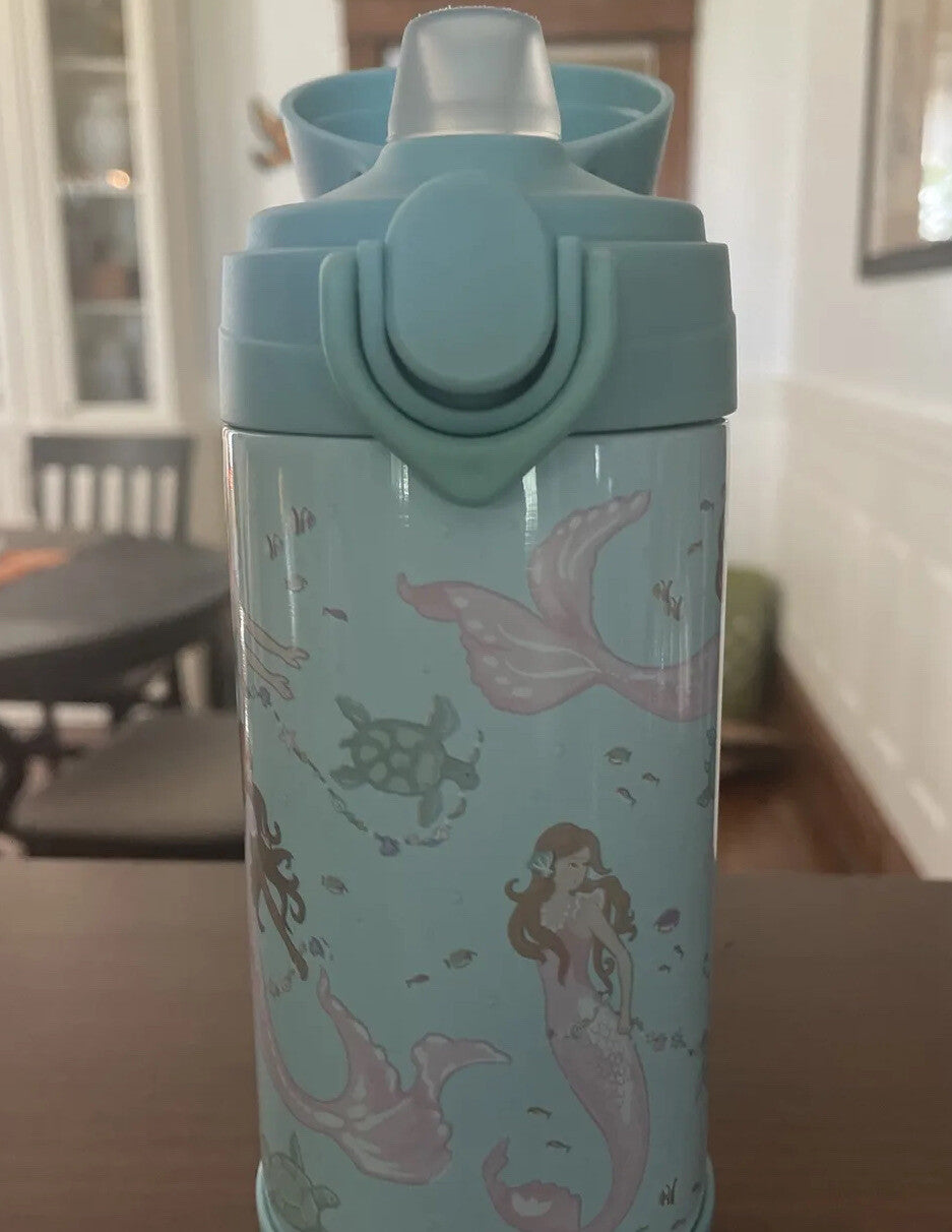 Pottery Barn School Disney holiday Mermaid Large WATER BOTTLE party Travel girl