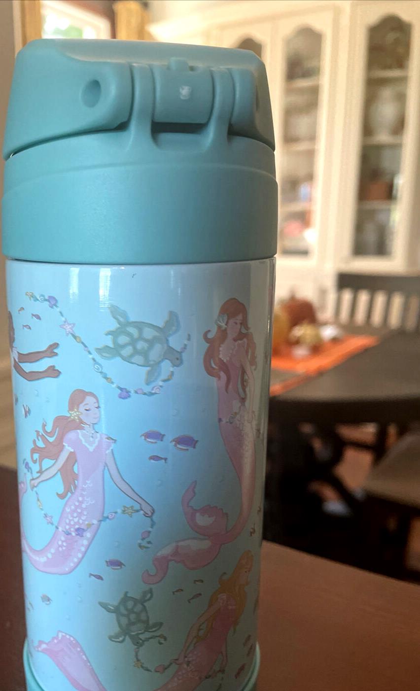 Pottery Barn School Disney holiday Mermaid Large WATER BOTTLE party Travel girl