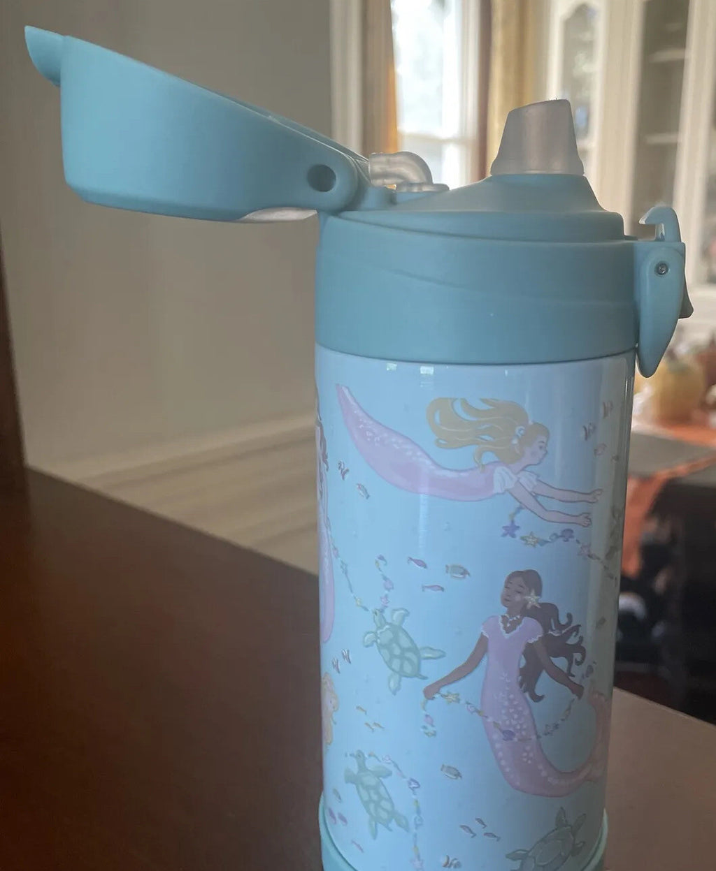 Pottery Barn School Disney holiday Mermaid Large WATER BOTTLE party Travel girl