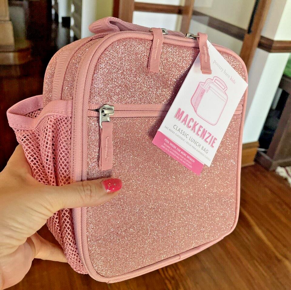 Pottery Barn school Disney LUNCH BOX bag Travel girl+Unicorn rainbow kid ??  [