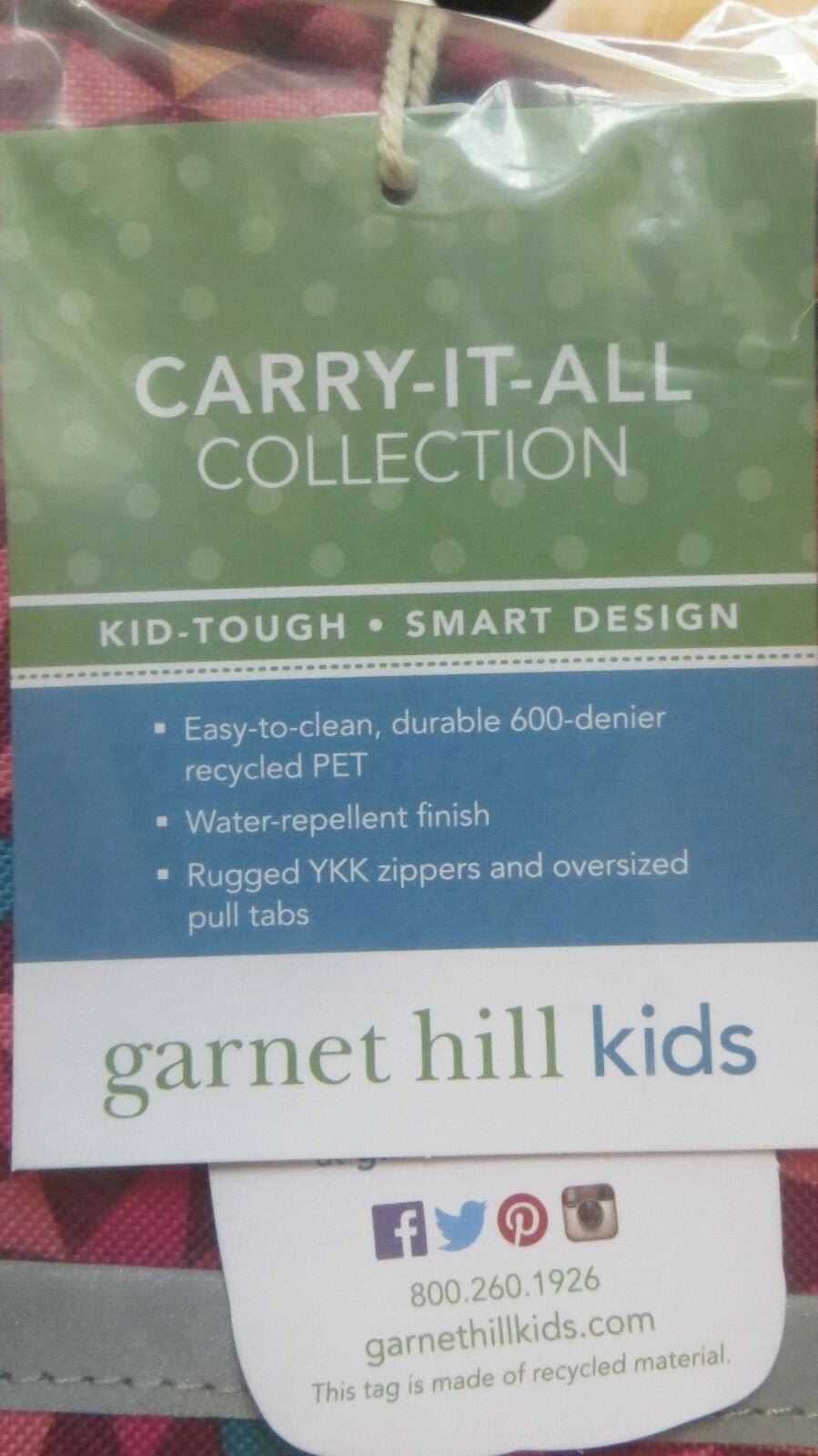 Garnet Hill LUNCH BOX school bag girl art holiday gift teen eco princess food n
