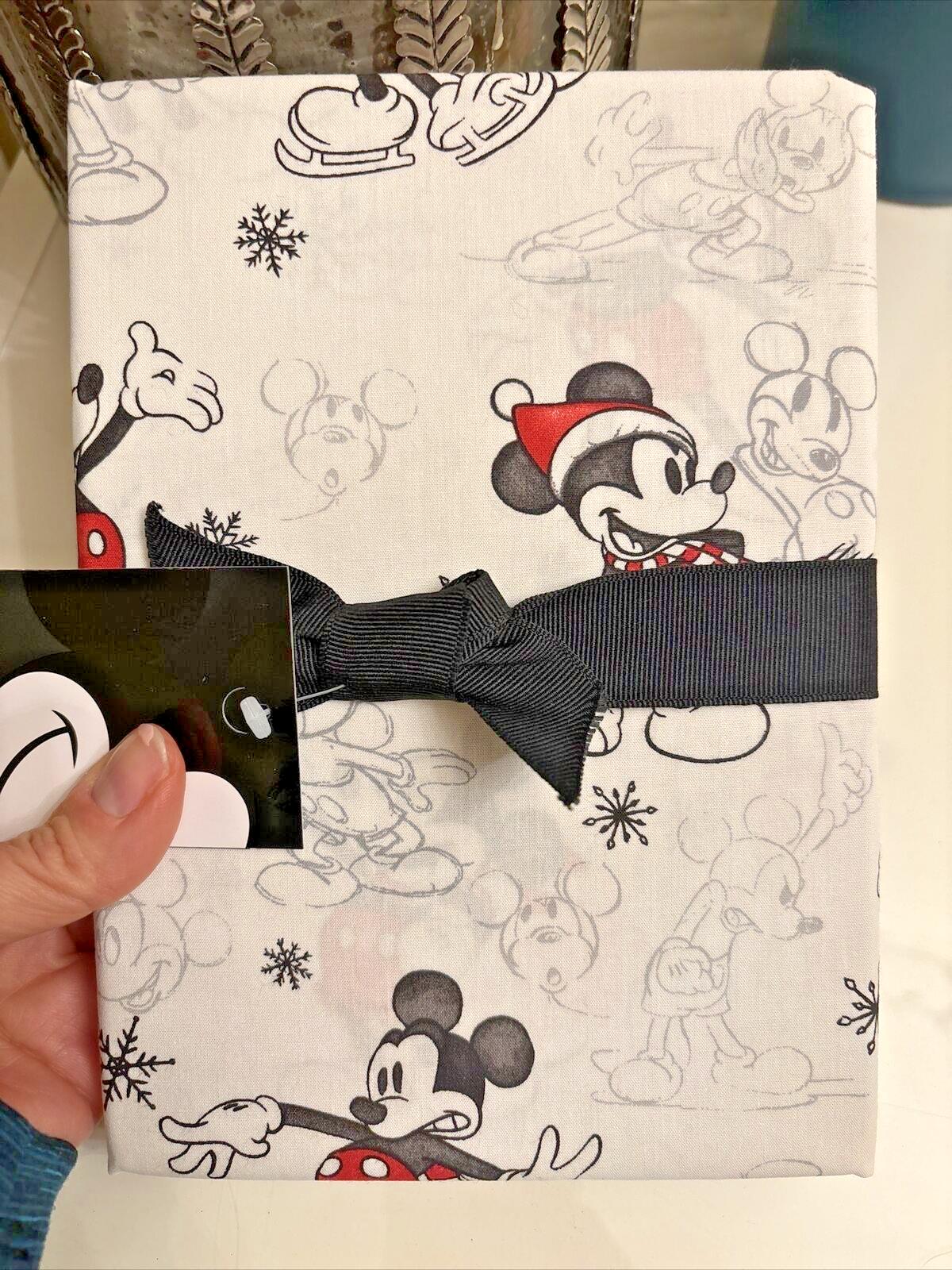 Pottery Barn Mickey Mouse Christmas pillowcase Holiday gift Disney school SET 2'