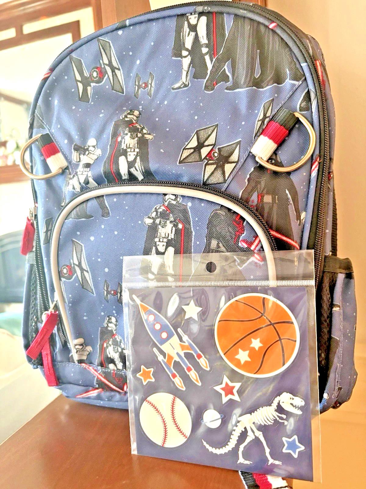 Pottery Barn kids School Disney Snoopy Star Wars BACKPACK LUNCH WATER travel `