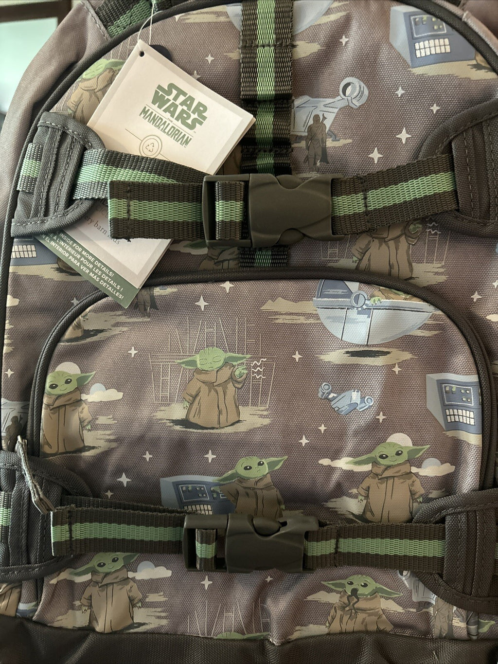 School Pottery barn Disney STAR WARS Grogu Space BACKPACK Mandalorian Solo Set .