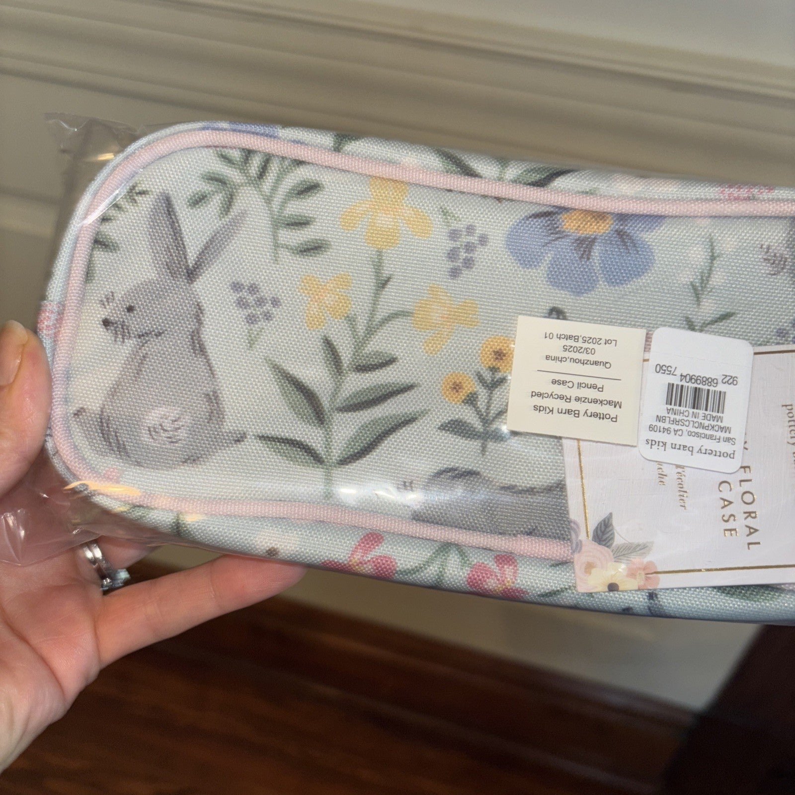 school Pottery Barn Disney Garden Flower PENCIL CASE bag princess floral gift /