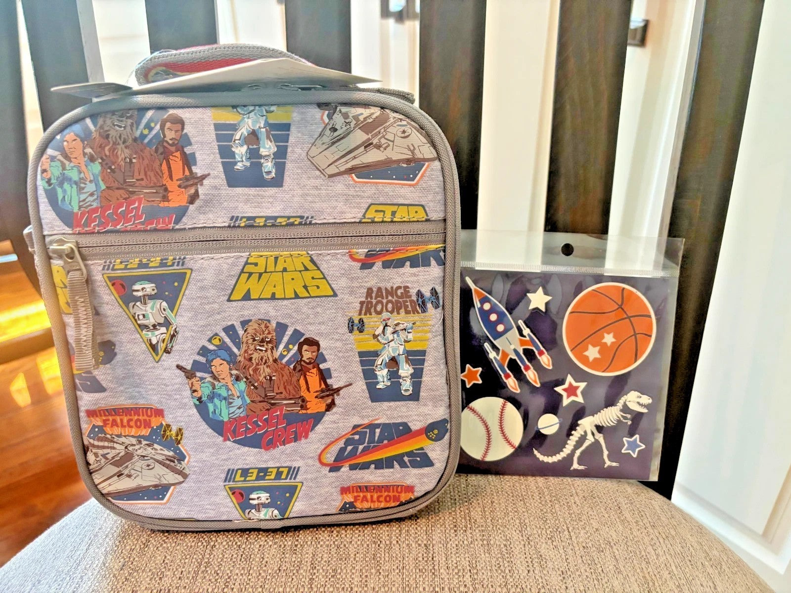 Pottery Barn kids School Disney Snoopy Star Wars BACKPACK LUNCH WATER travel `