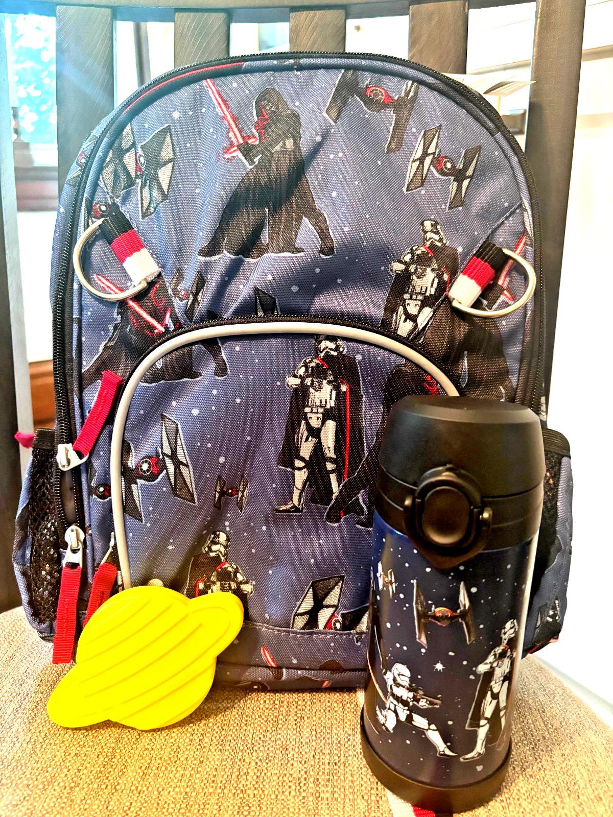 Pottery Barn kids School Disney Snoopy Star Wars BACKPACK LUNCH WATER travel `
