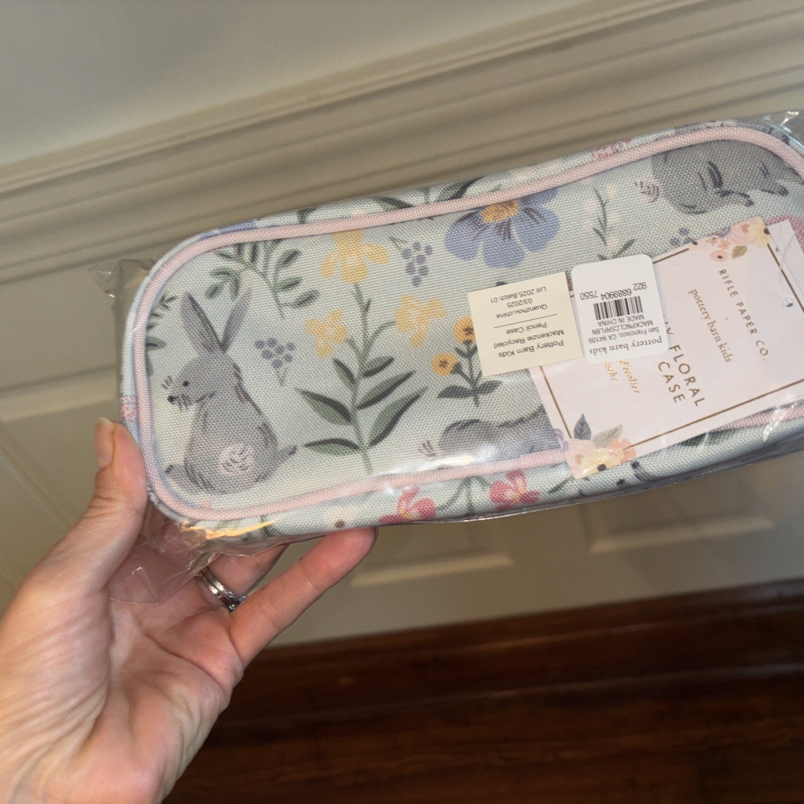 school Pottery Barn Disney Garden Flower PENCIL CASE bag princess floral gift /